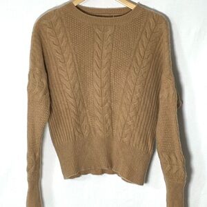 Cashmere Sweater Camel Brown Staple Old Money Republic Clothing Very Soft Small
